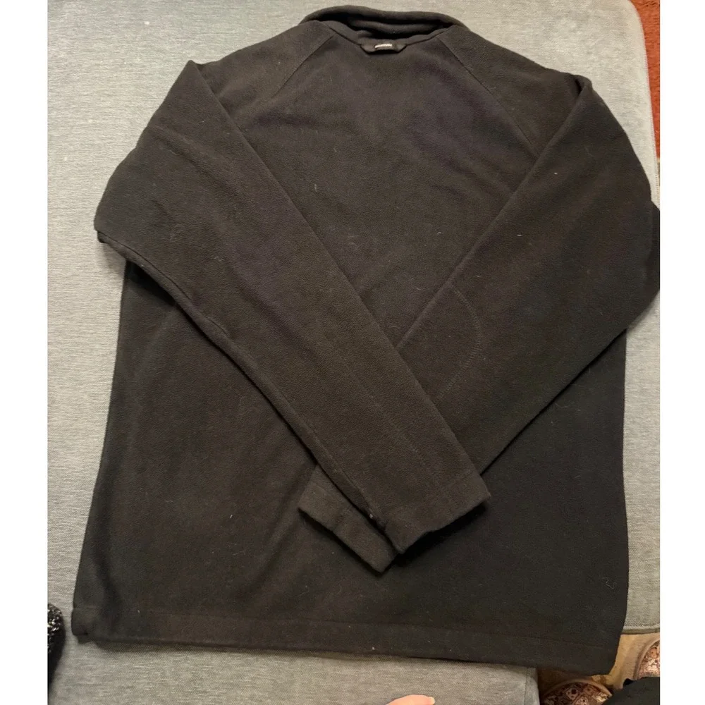 Columbia Mens Interchange‎ Fleece Jacket Black Full Zip Mock Neck Small